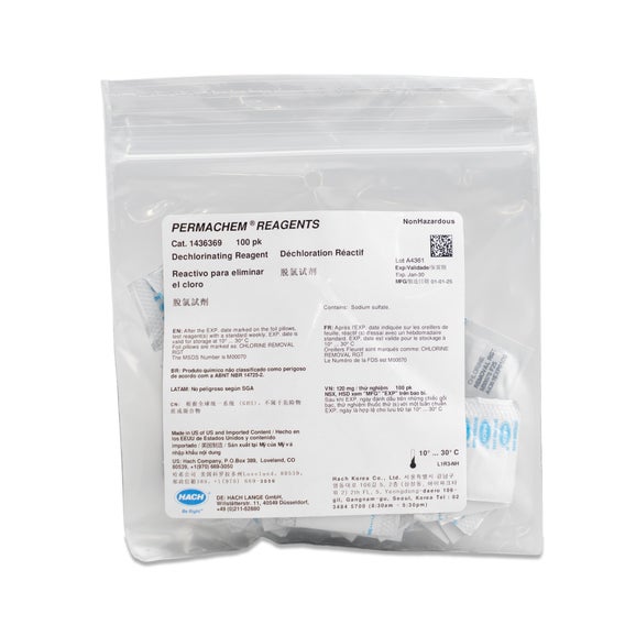 Dechlorinating reagent powder pillows pk/100