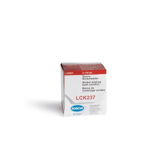 Nickel acid baths cuvette test 5-120 g/L Ni, 25 tests