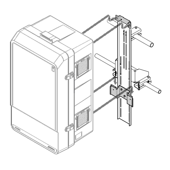 Rail Mounting Kit for SC analyzer without controller | Hach Rail Mounting Kit for SC analyzer without controller | Hach