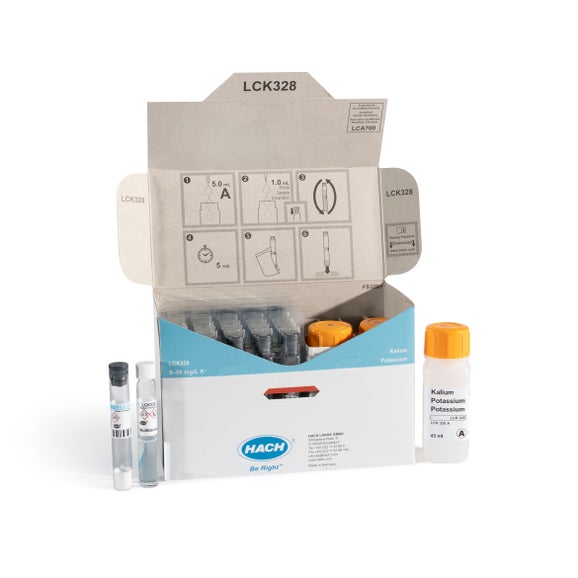Potassium cuvette test 8-50 mg/L K, 24 tests