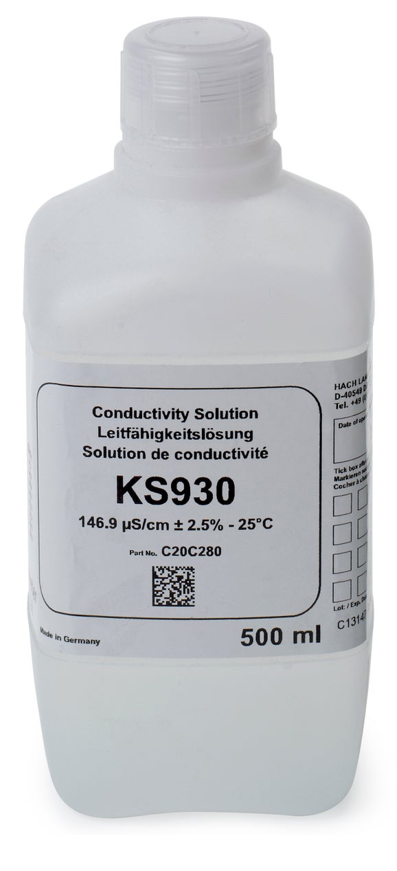 Conductivity Standard Solution, 146.9 µS/cm, KCl, 500 mL