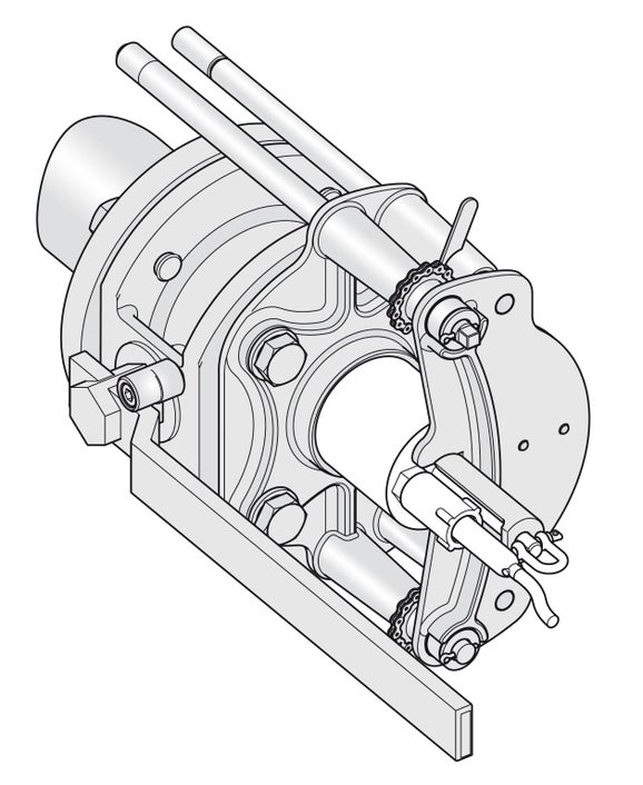 Stainless steel safety armature with stainless steel flange for FP360sc inline applications