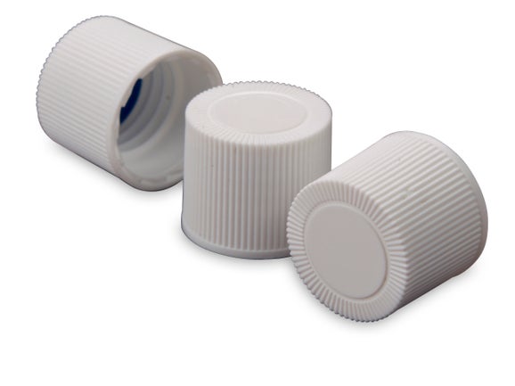 Cap for Culture Tube, White, 6/pk