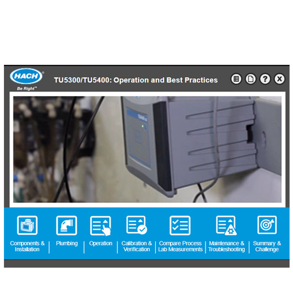 TU5300sc/TU5400sc Process Laser Turbidimeter Online Course | Hach