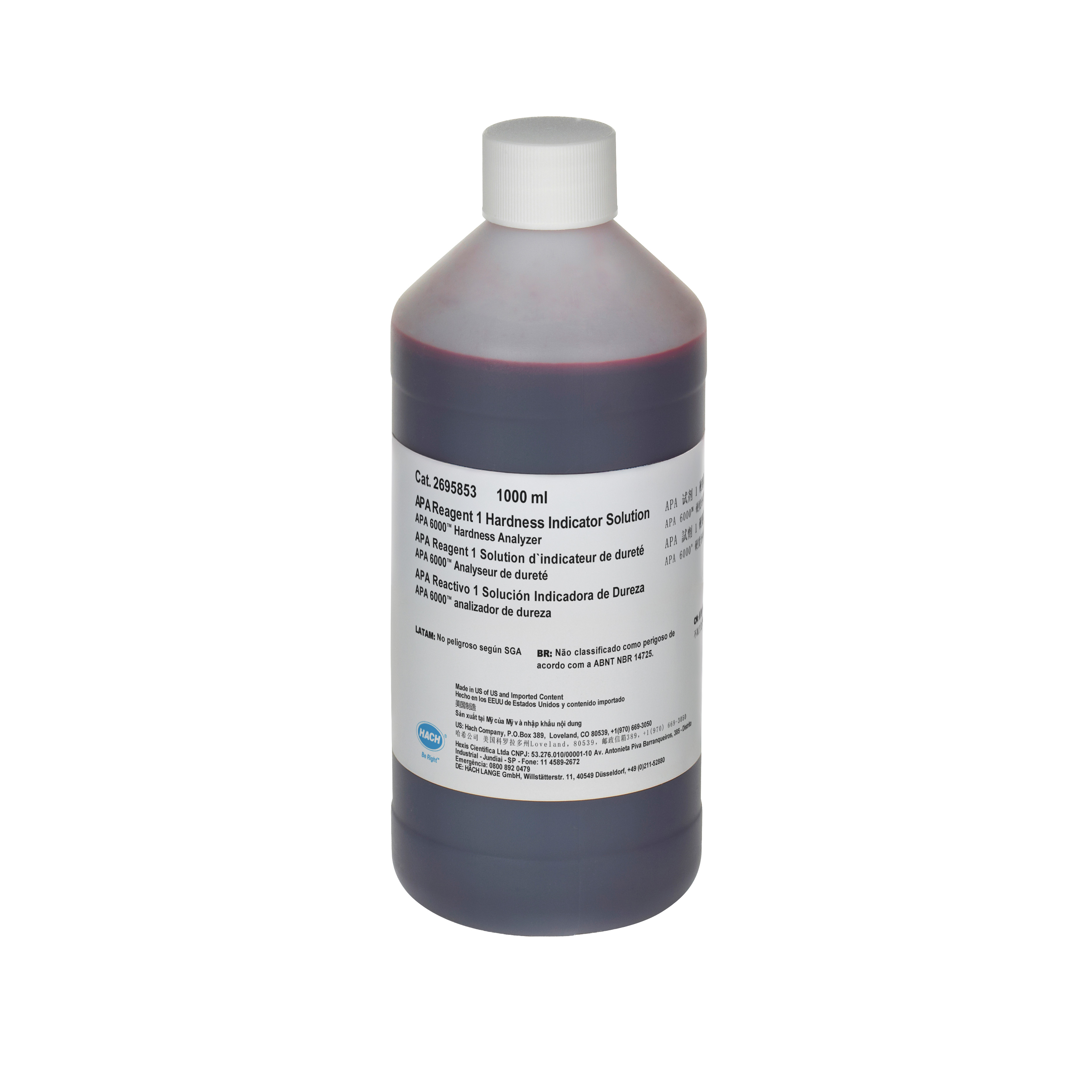 APA 6000 Hardness reagent 2, buffer solution, 1 L | Hach