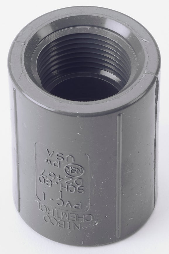 1" Coupling, PVC, SCH 80, THD