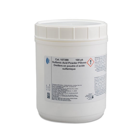 Sulfamic acid powder pillows, pk/100