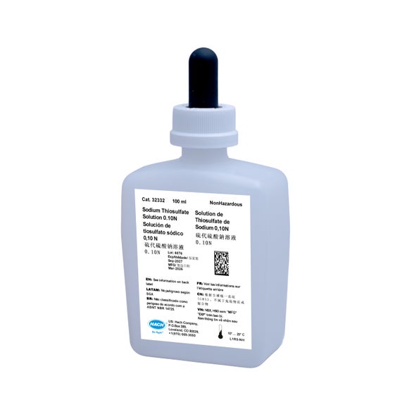 Sodium thiosulfate standard solution, 0.1 N, 100 mL MDB