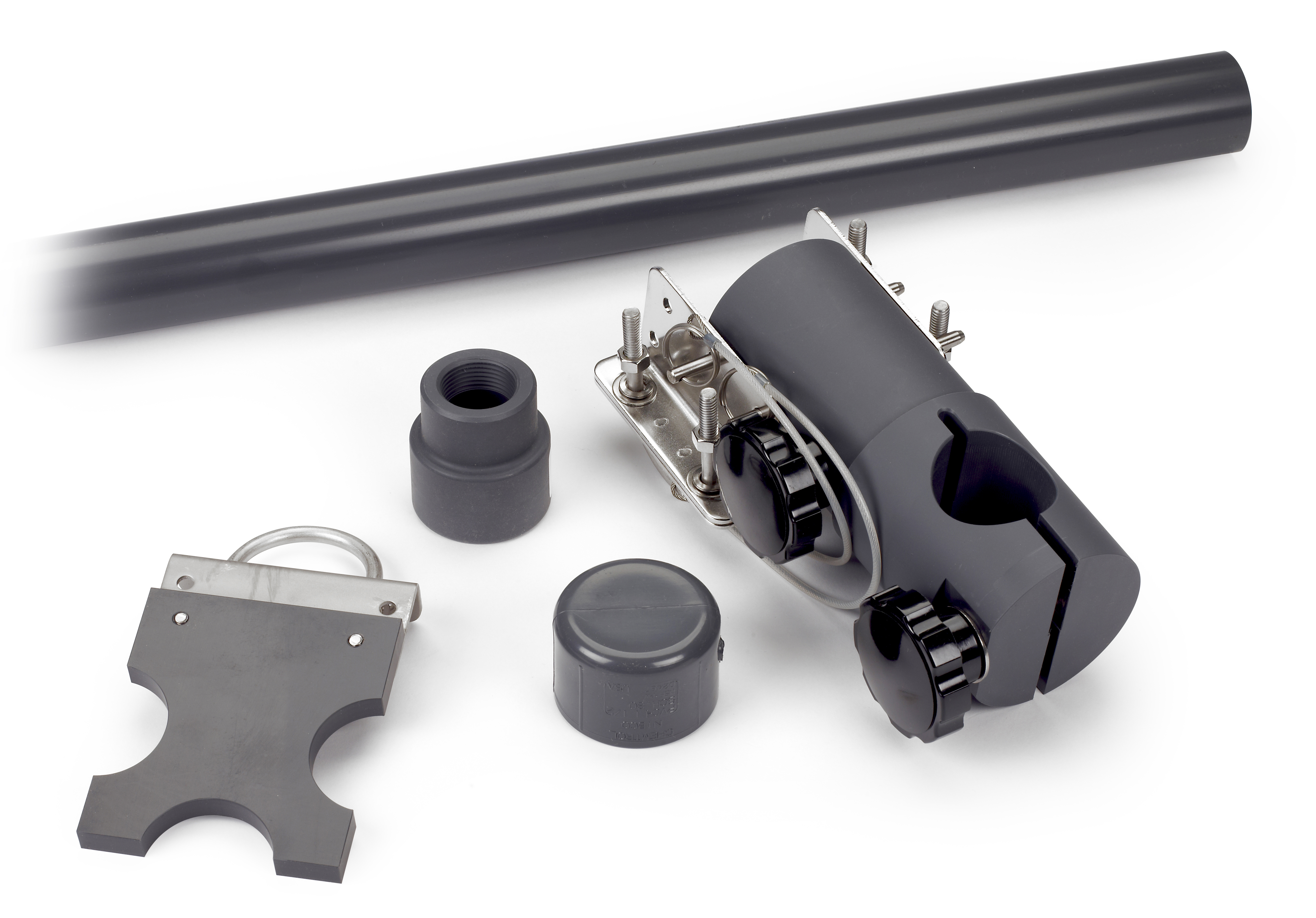 Pole Mount Assembly for 1" NPT Sensors