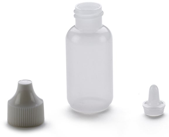 Bottle, Dropping, Assembly, 15 mL, 6/pk