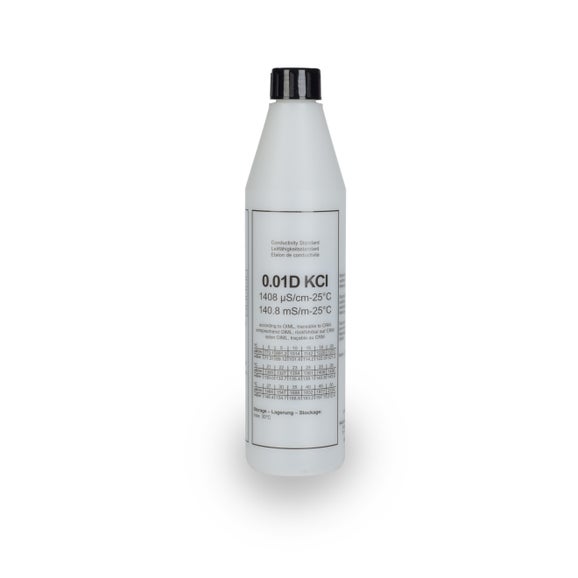 1408 µS/cm Certified Reference Material CRM OIML Conductivity Standard Solution, KCl 0.01D, 500 mL