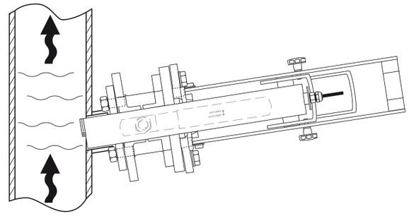 Ball valve armature for Solitax inline sc and Solitax highline sc, stainless steel