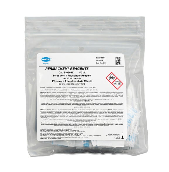 PhosVer® 3 Phosphate Reagent Powder Pillows, 10 mL, pk/50