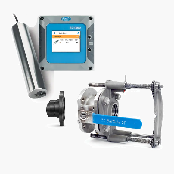 Solitax inline sc Turbidity & Suspended Solids Probe, 0.001-4000 NTU, 0.001 mg/L-50 g/L, SC4500 Controller, Stainless Steel