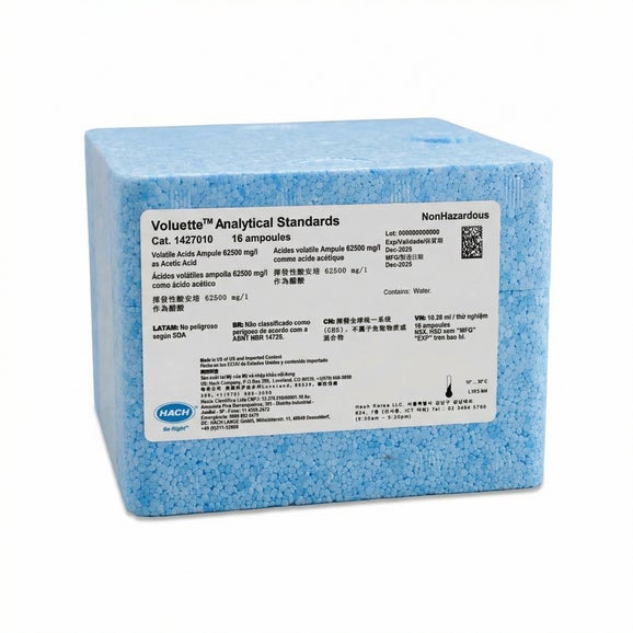 Volatile Acid Standard Solution, 62,500 mg/L as Acetic Acid, pk/16 - 10 mL Voluette Ampules