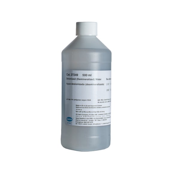Water, Deionized, 500 mL