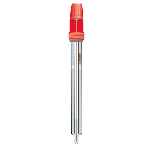 pH electrode 5335, solid electrolyte, 0-80 ºC, 2 bar