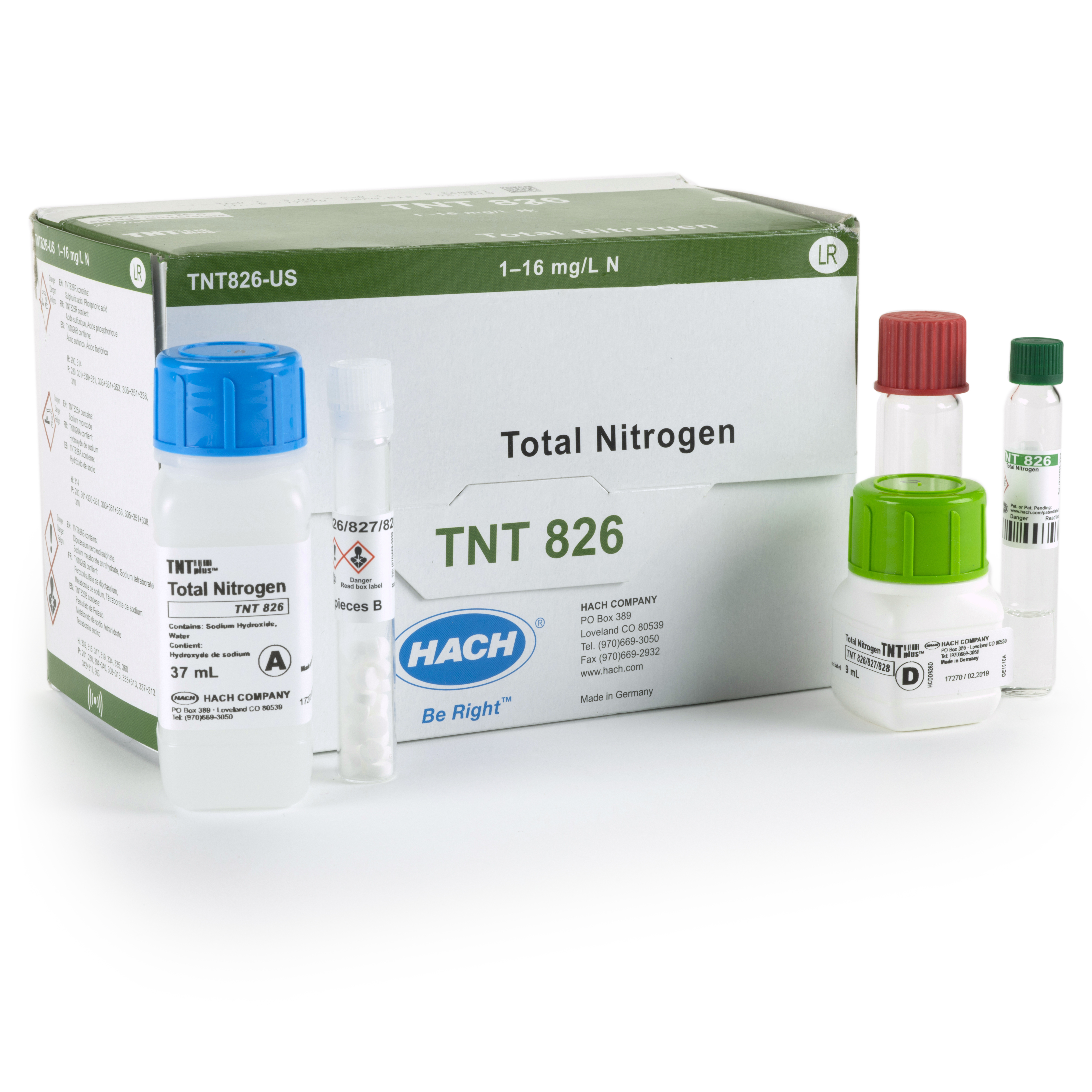 Nitrogen (Total) TNTplus Vial Test, LR (1-16 mg/L N), 25