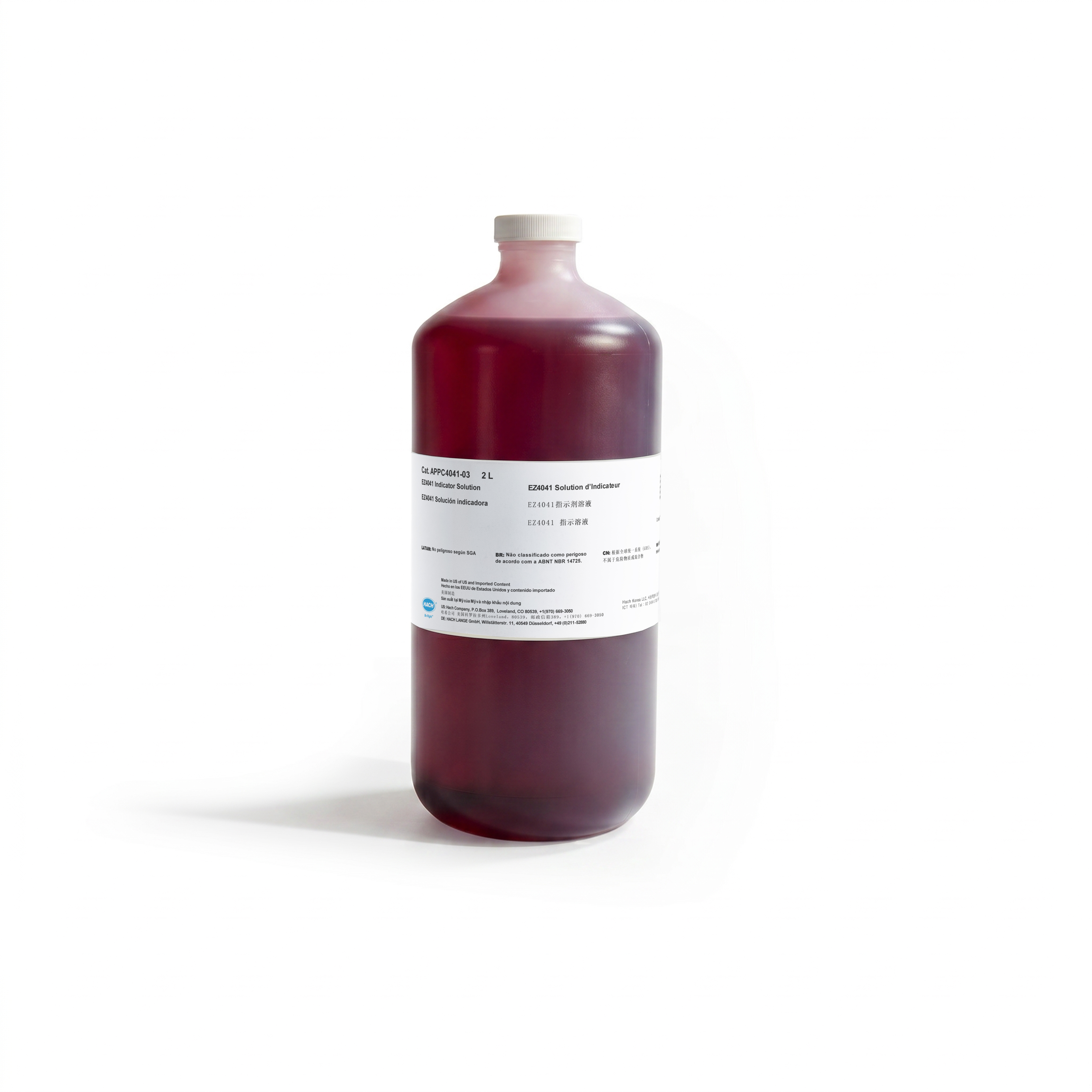 Color solution for EZ1016 Total Hardness Analyzer