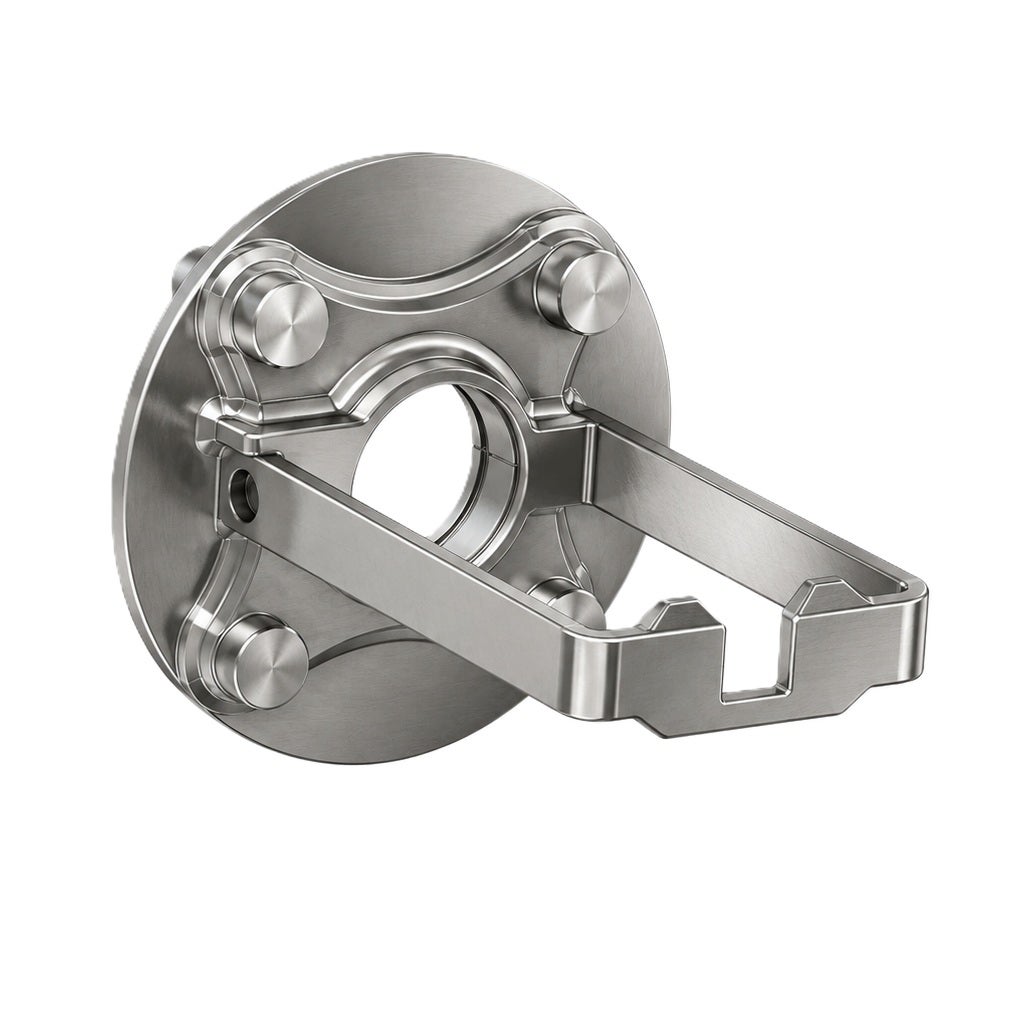 Installation armature, inline fitting, stainless steel, for Solitax inline sc and Solitax highline sc, Pmax <1 bar (14 PSI)