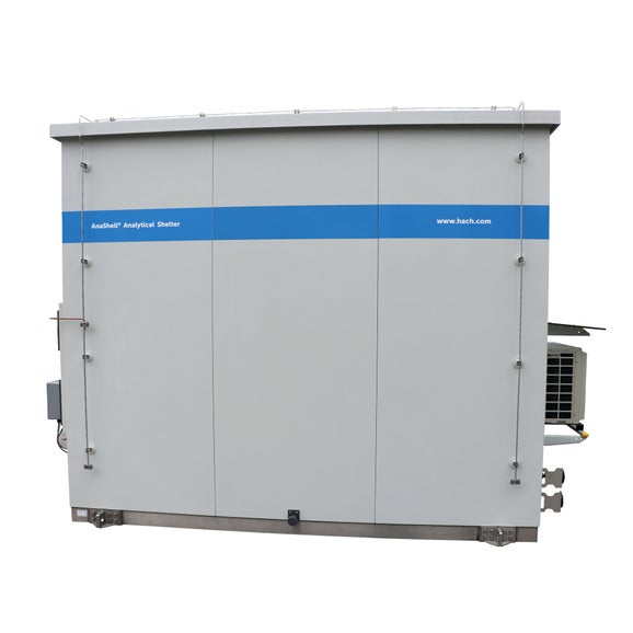 AnaShell walk-in Analytical Shelter Type AS4300, for up to four analysers plus sample preconditioning, with window