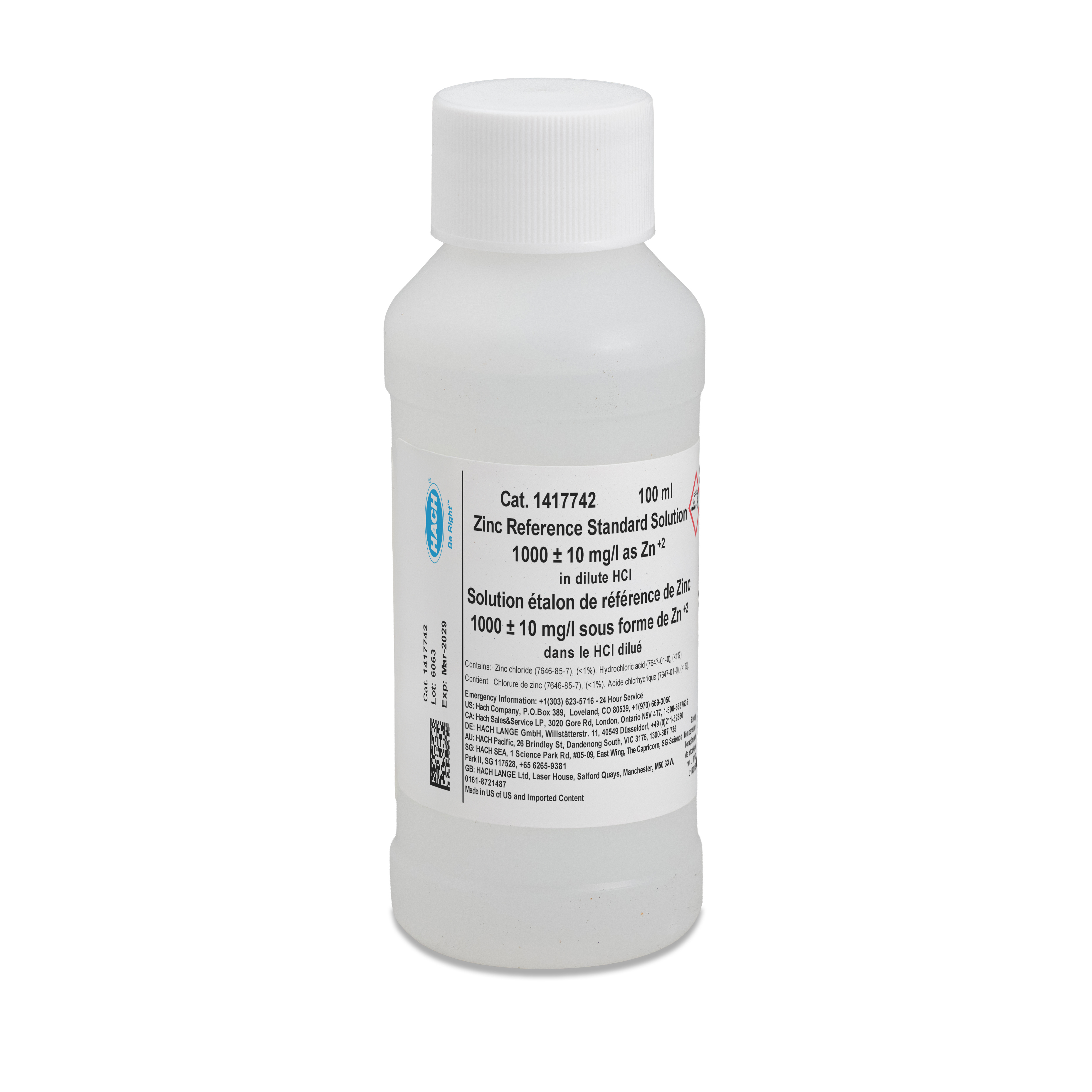 Zinc Reagent Set, Zincon, 50 mL | Hach
