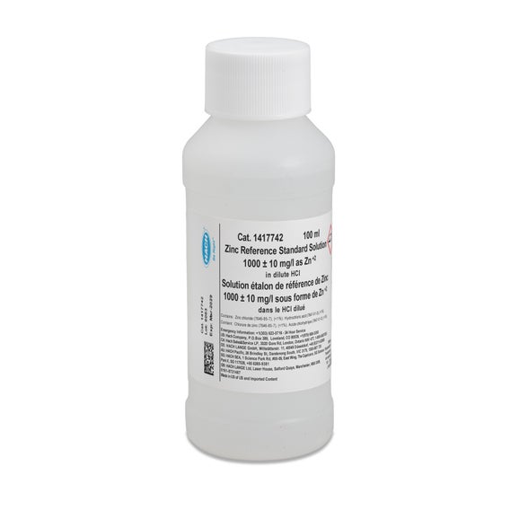 Zinc Standard Solution, 1000 mg/L as Zn (NIST), 100 mL