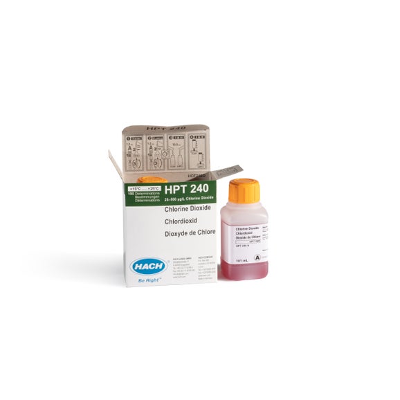Chlorine dioxide reagent set 0.02 - 0.50 mg/L ClO₂, 100 pcs | Hach UK