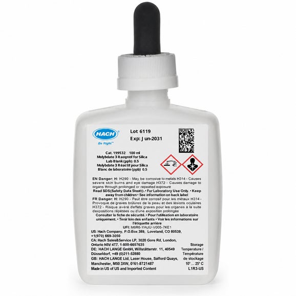 Toho gás Molybdate 3 Reagent, 100mL | Hach