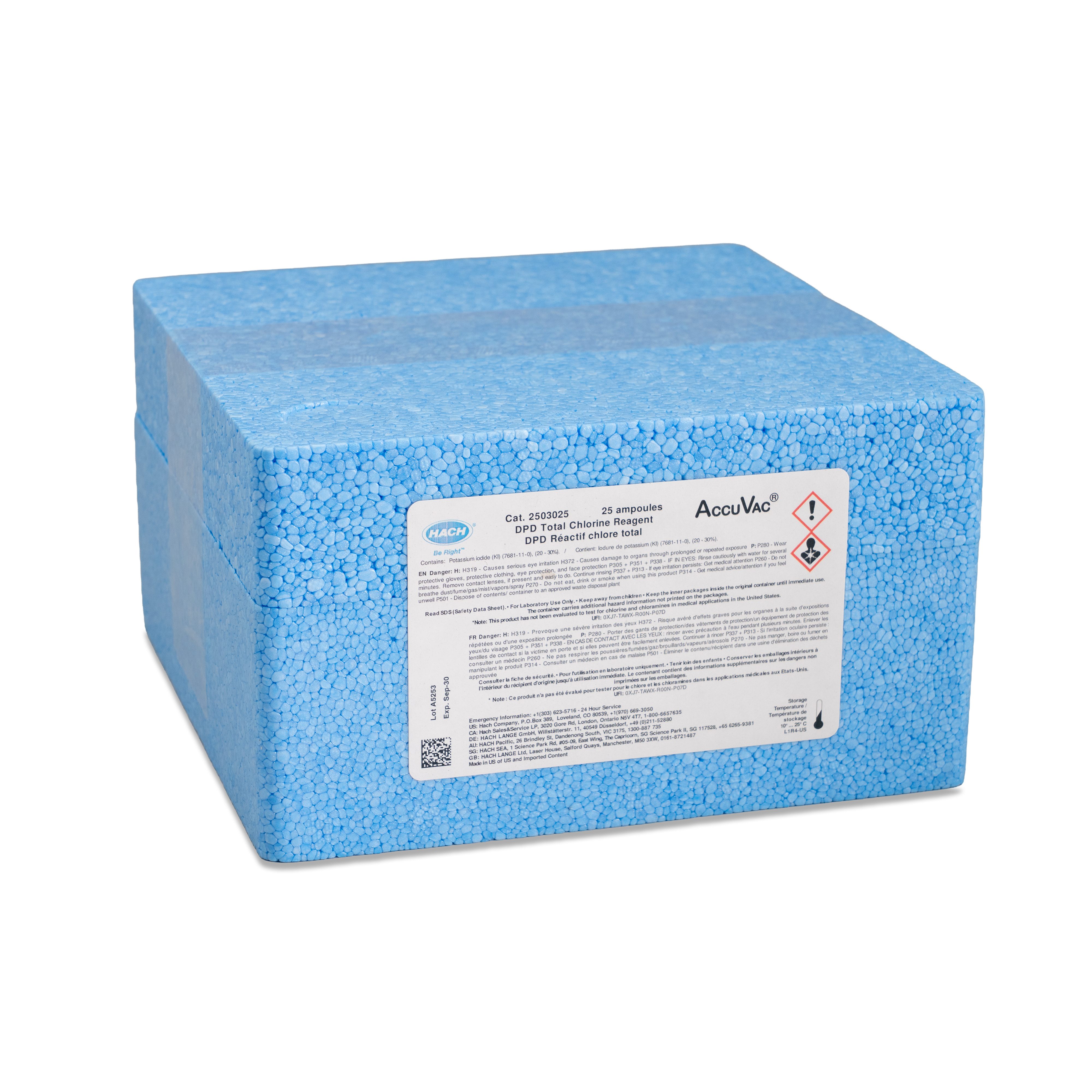 DPD Total Chlorine Reagent Accuvac® Ampules, pk/25