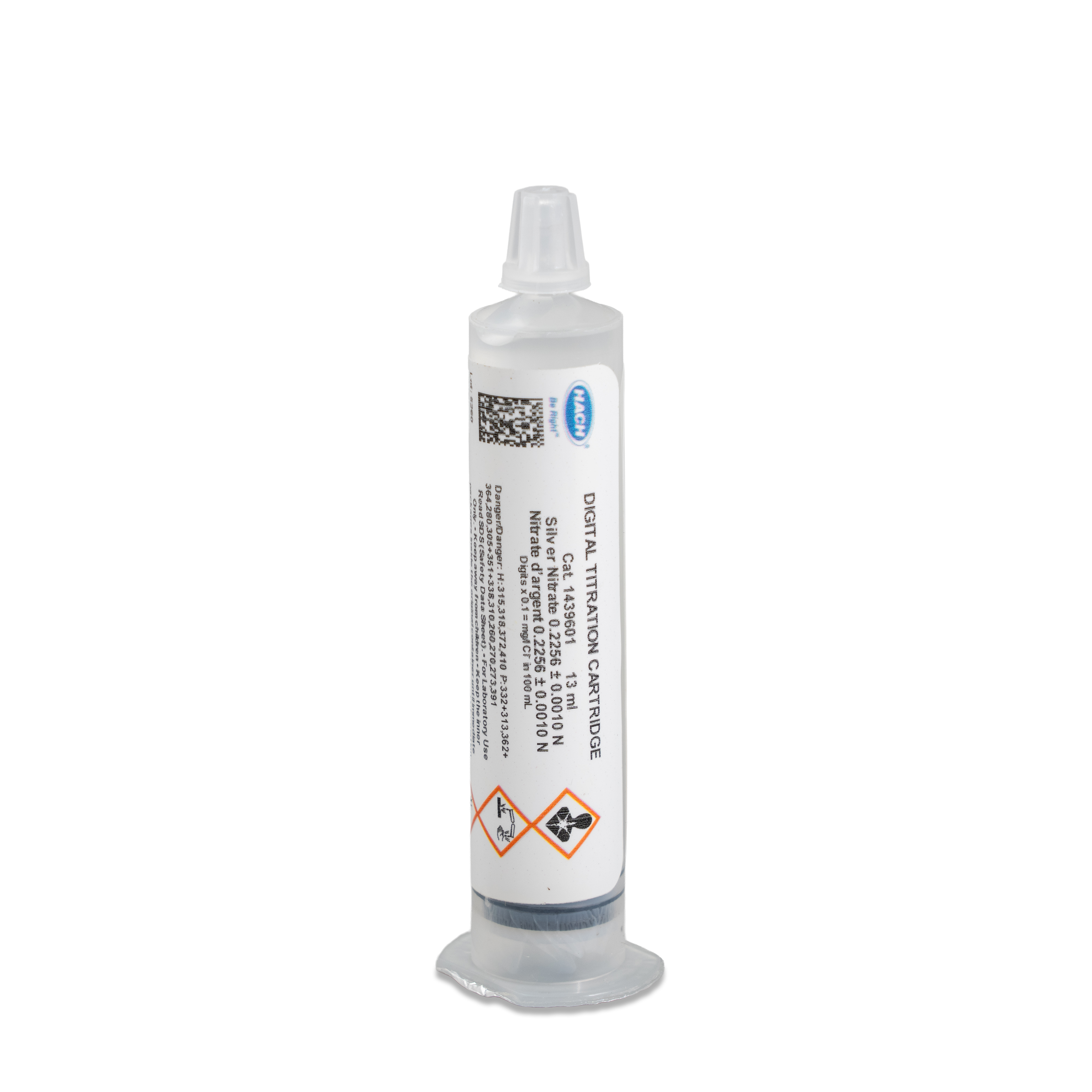 HCTです Silver Nitrate Digital Titrator Cartridge, 0.2256 N | Hach