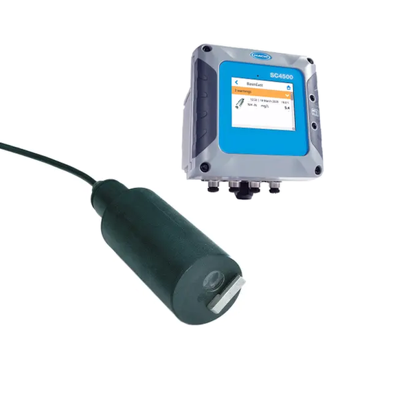 Solitax t-line sc Turbidity Immersion Probe, PVC, with Wiper, SC4500 Controller