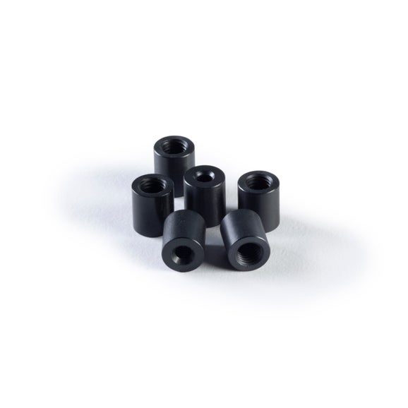 Collar, Large Pump Tube, Black, 9/pk