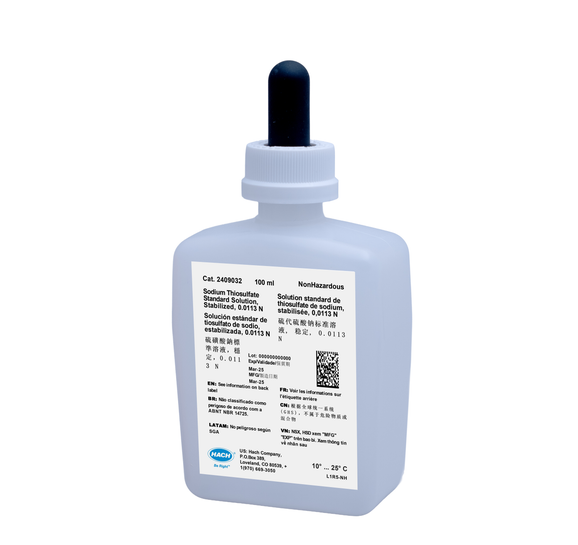 Sodium Thiosulfate Standard Solution, Stabilized, 0.0113 N, 100 mL MDB