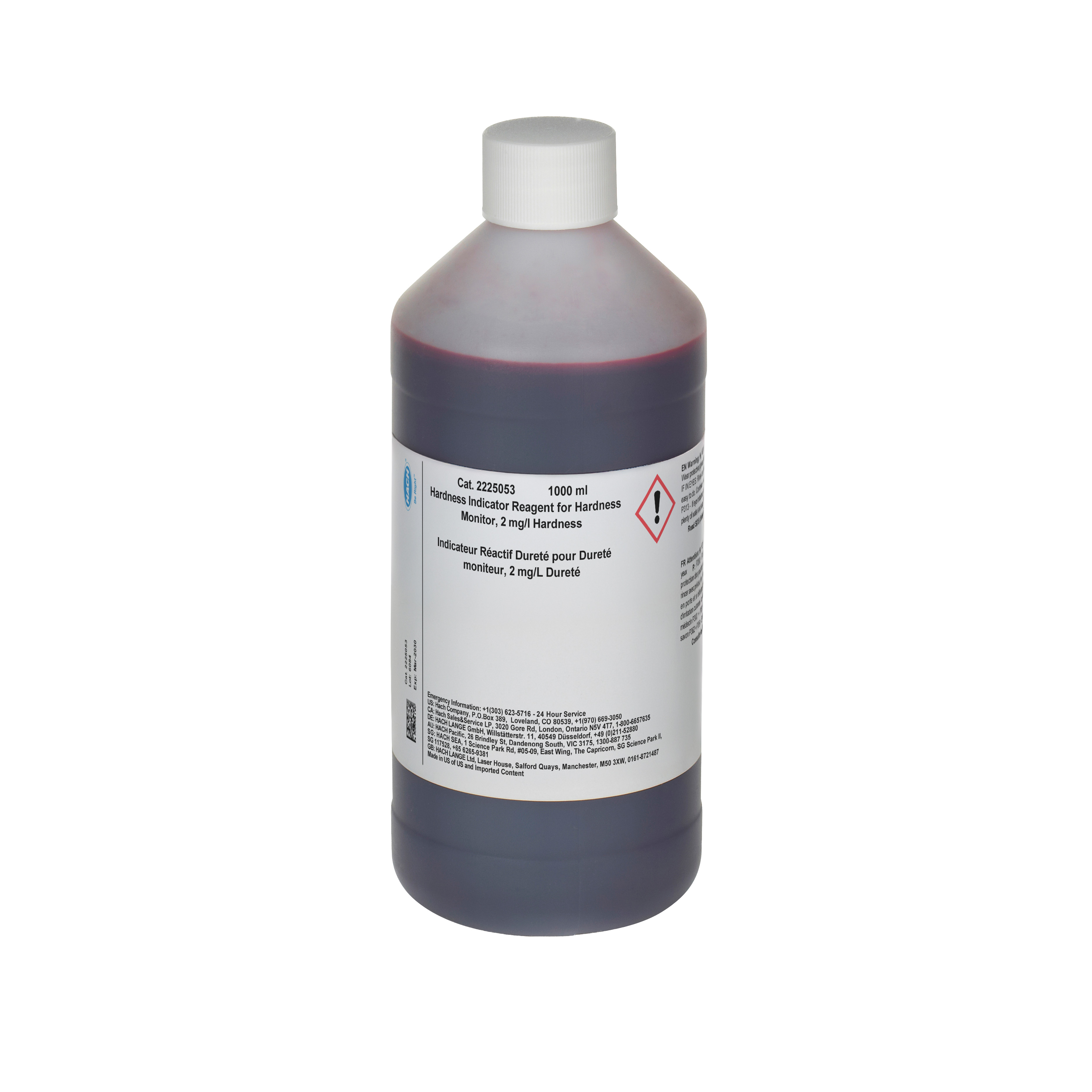 Hardness indicator solution for HACH SP510, 1l, 2 mg/l