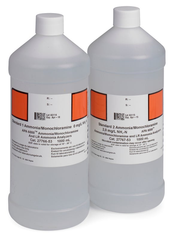 Standards Set, APA 6000 Low Range Ammonia/Monochloramine Analyzer