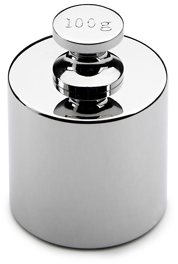 Ohaus 100g Calibration Weight | ASTM Class 6 Stainless Steel | Cylinder Body For Precision Scales