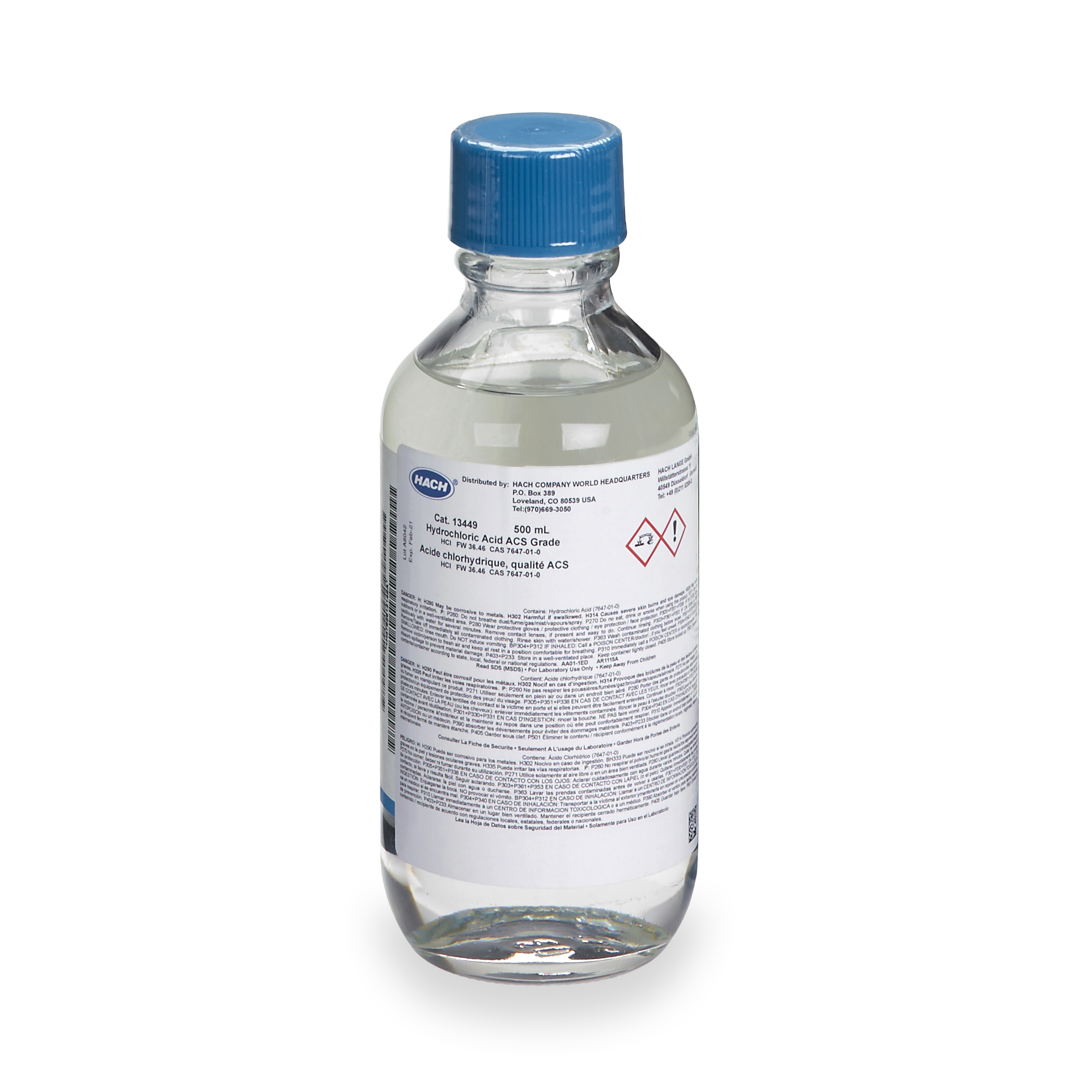 Hydrochloric acid, 500 mL