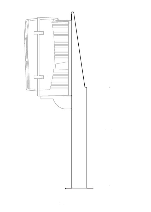 Stand mounting for SC analyzer without controller