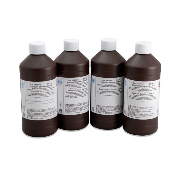 Calibration kit, Stablcal turbidity standards, 2100P portable turbidimeter, 500 mL bottles