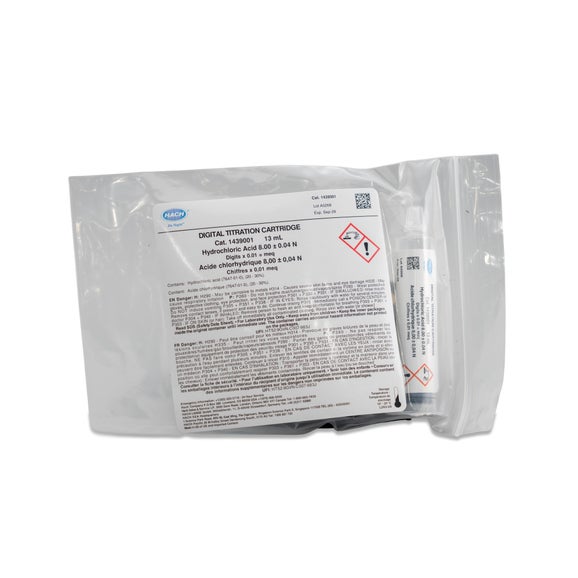 Hydrochloric Acid Digital Titrator Cartridge, 8.00 N