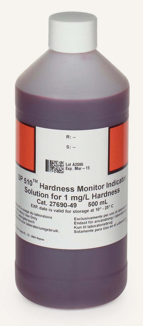 Hardness indicator solution, 0.5 L, 1 mg/L