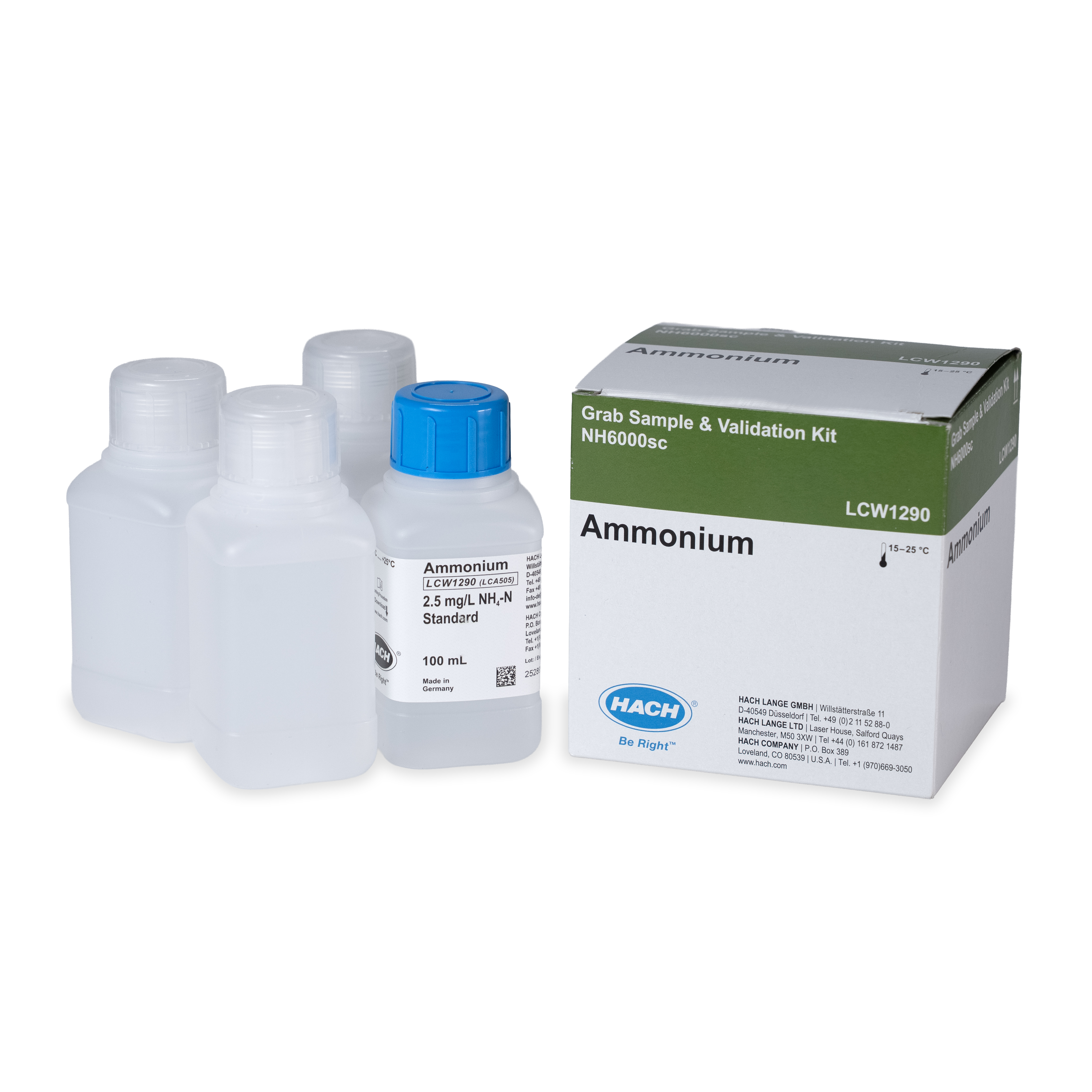 NH6000sc Grab Sample & Validation Kit, 2.5 mg/L NH₄-N | Hach
