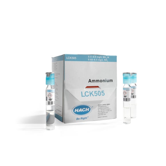 Ammonium cuvette test 0.5-5.0 mg/L NH₄-N, 25 tests