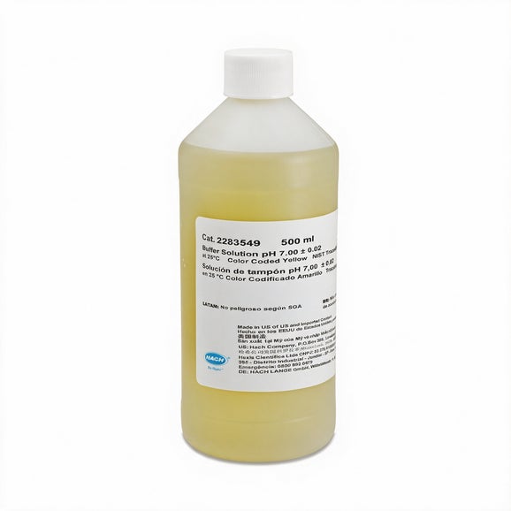 Buffer Solution, pH 7.00, Color-coded Yellow, 500 mL
