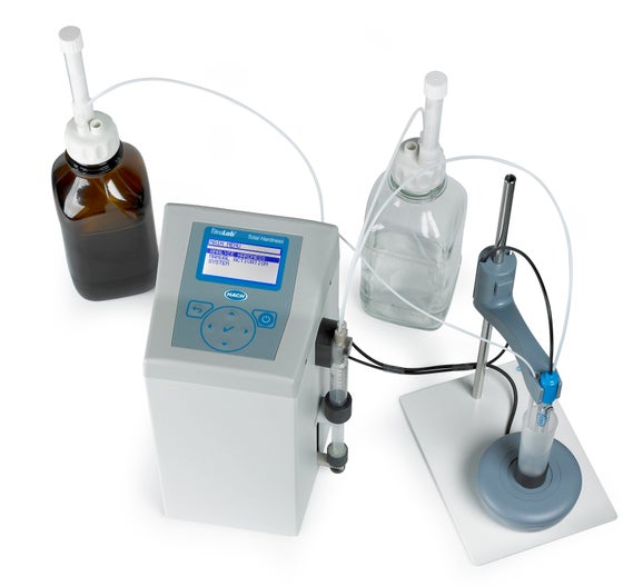 Titralab Automatic analyser for total hardness in water, 6-800 ppm CaCO<sub>3</sub>, with electrode.