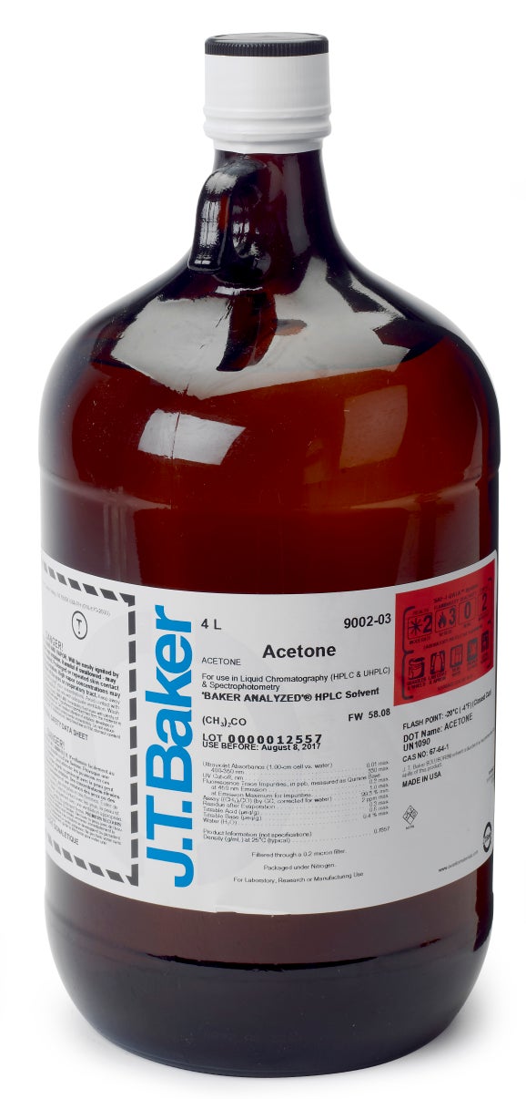 Acetone, 4 L