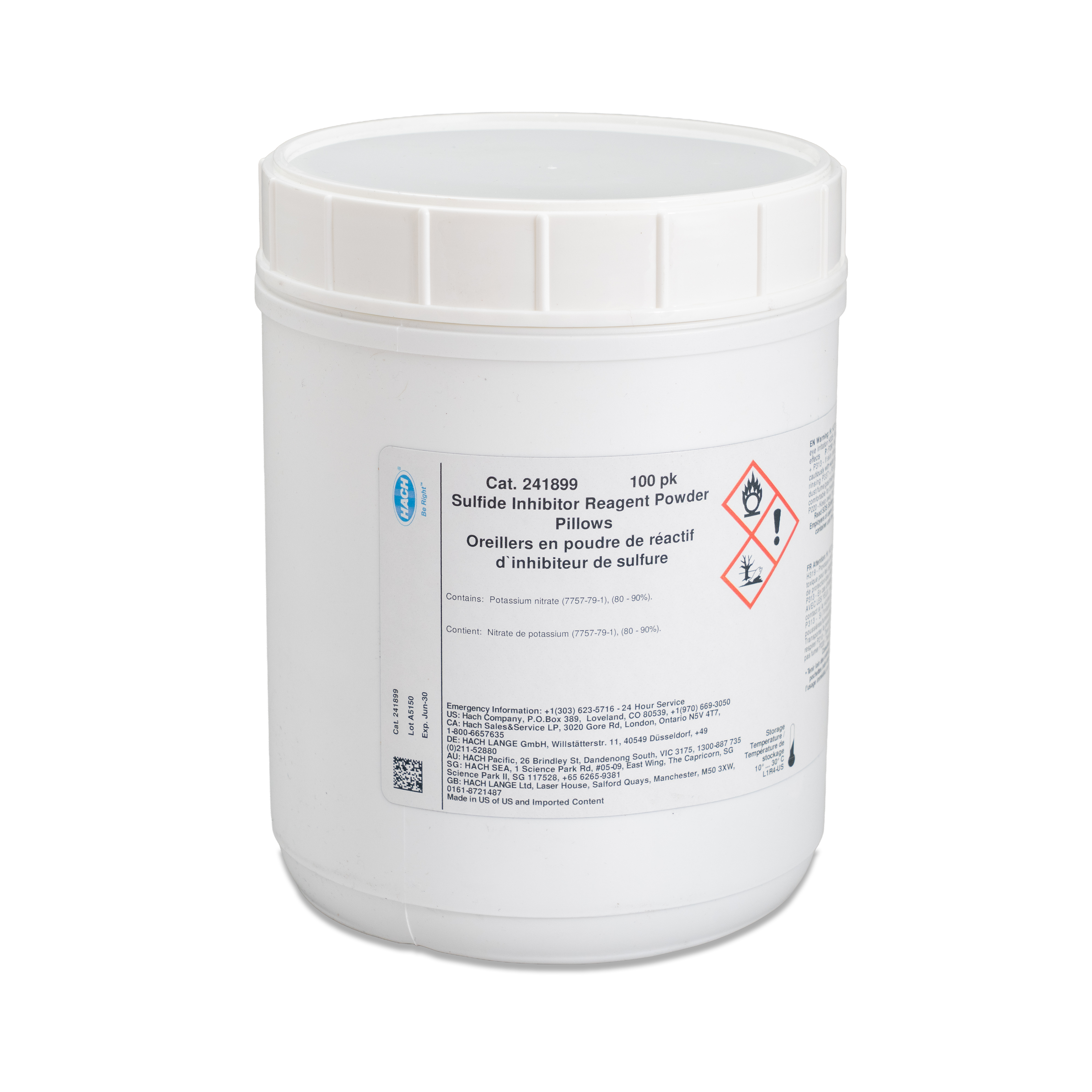 Sulfide Inhibitor Reagent Powder Pillows, pk/100 | Hach