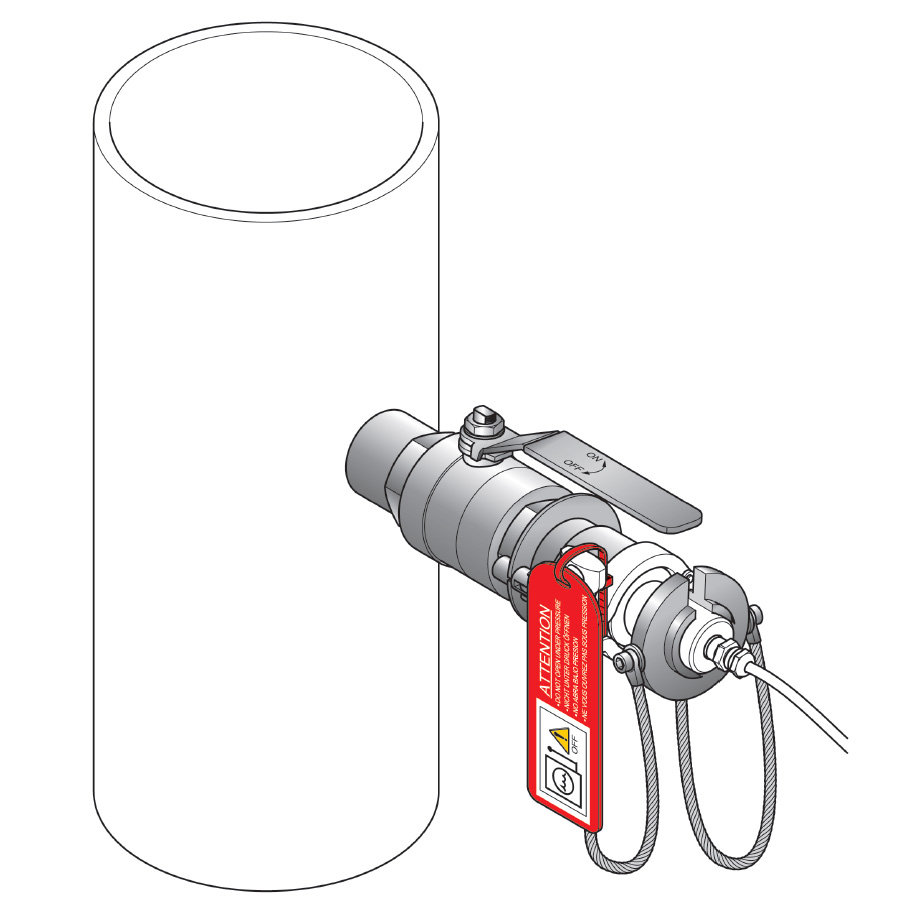 Stainless Steel ball valve for TSS sc TriClamp | Hach SEA