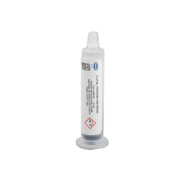 Digital titrator cartridge, sodium hydroxide, 8.00 N